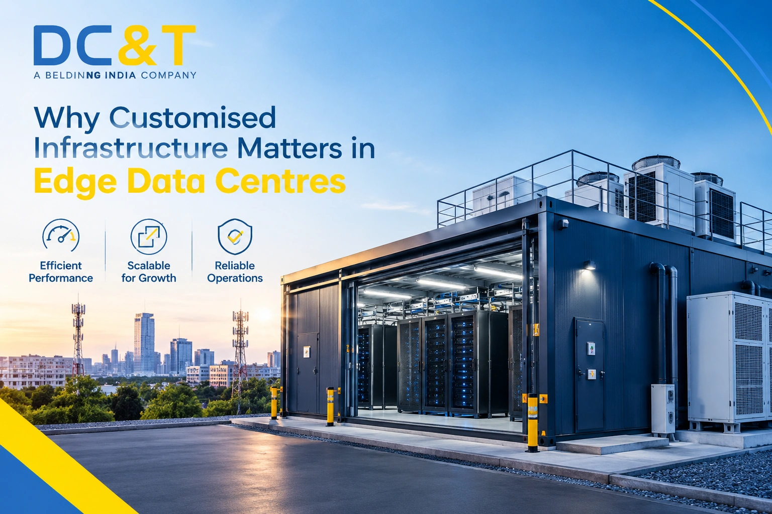 Customised edge data centre infrastructure with modular servers, cooling systems, and scalable technology for reliable performance.