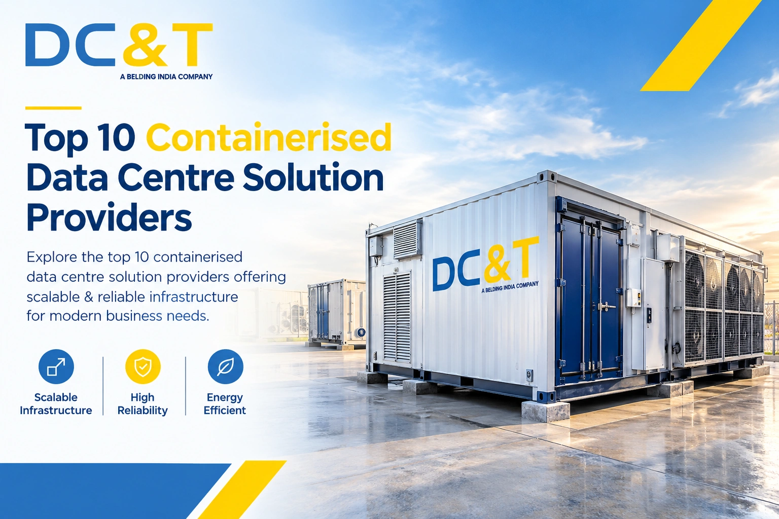 DC&T Global containerised data centre solutions featuring scalable, reliable, and energy-efficient infrastructure for modern businesses.